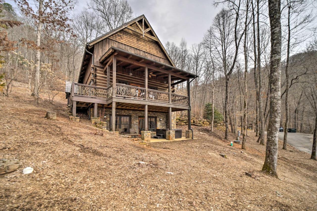 Luxury Cabin Rental In Franklin With Private Hot Tub المظهر الخارجي الصورة